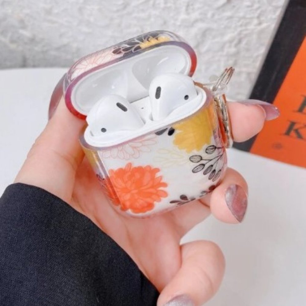 Compatible with Airpods Case,‎ Cute Floral Flower Print